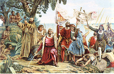 Christopher Columbus finding America  (Google Images (Vista Magazine ))